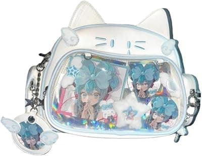 白色猫咪 Y2K 透明痛包