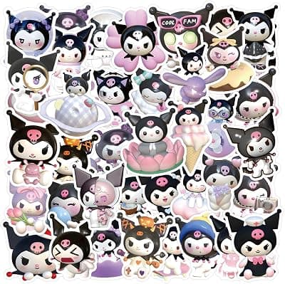 Kuromi 贴纸五十枚装